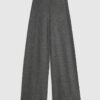 Grey Cosy Wide Leg Trousers