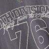 Grey Double Layered Number 76 Check T-Shirt