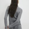 Grey Embellished Collar Cardigan