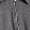 Grey Faux Suede Collared Bomber Jacket