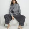 Grey Hareem Leg Trousers