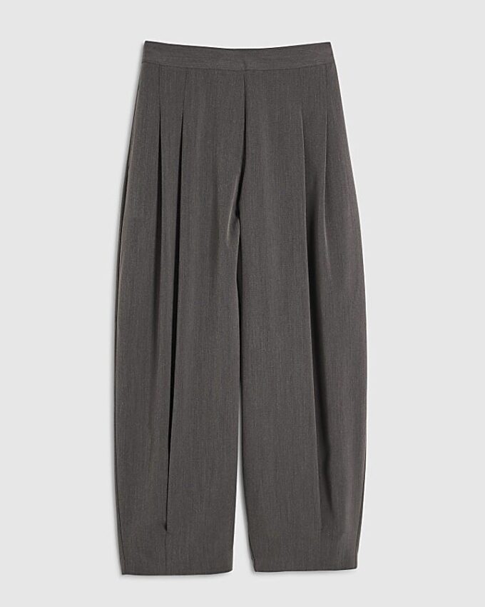 Grey Hareem Leg Trousers