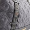 Grey Heart Quilted Holdall Bag