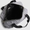 Grey Heart Quilted Holdall Bag