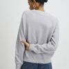 Grey Knitted Long Sleeve Cardigan
