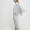 Grey Lace Trim Cape