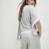 Grey Lace Trim Cape