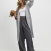 Grey Long Sleeve Cosy Maxi Cardigan