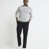 Grey Long Sleeve Half Zip Jumper