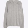 Grey Long Sleeve Half Zip Jumper