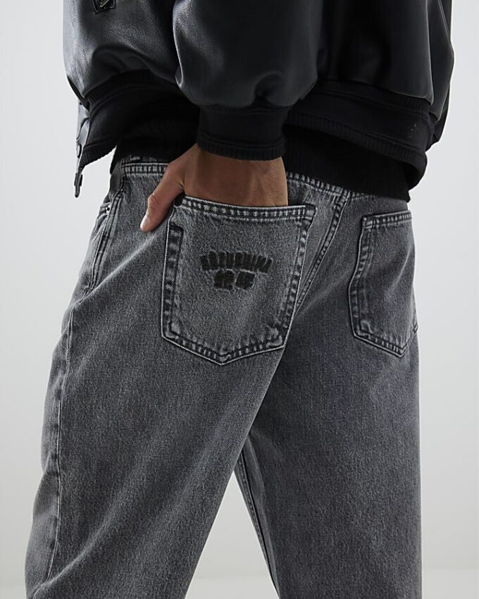 Grey Loose Fit Jeans