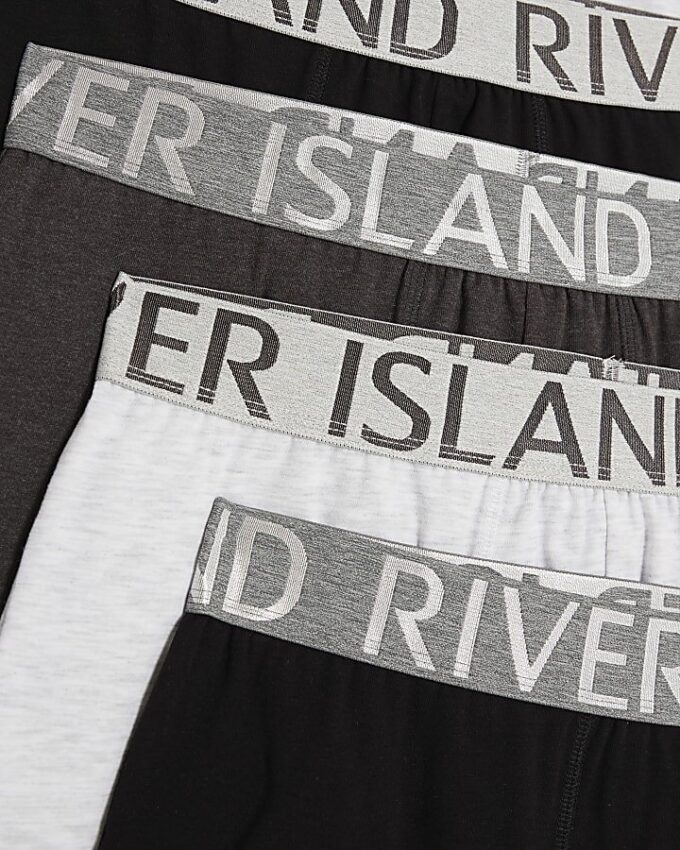 Grey Metallic Mix Pack Of 5 Trunks