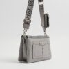 Grey Monogram Pocket Front Cross body bag