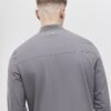 Grey Muscle Fit Bomber Jacket