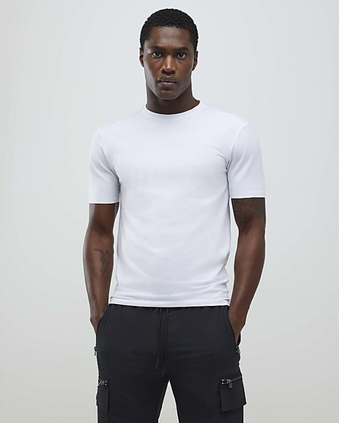 Grey Muscle Fit Pack Of 3 T-Shirts