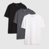 Grey Muscle Fit Pack Of 3 T-Shirts