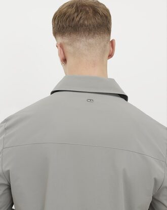Grey Muscle Fit Shacket