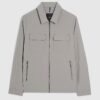 Grey Muscle Fit Shacket
