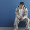 Grey Oversized Fit Japanese Dragon Hoodie