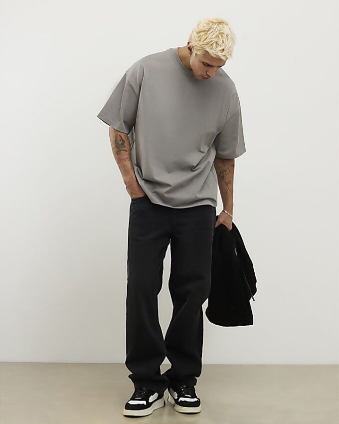 Grey Oversized Fit T-Shirt