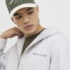Grey Oversized Fit Zip Through Hoodie