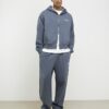 Grey Oversized Luminis Zip Through Hoodie