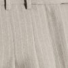 Grey Pinstripe Wide Leg Trousers