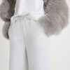 Grey Premium Wide Leg Joggers