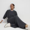 Grey Premium Wide Leg Joggers