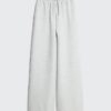 Grey Premium Wide Leg Joggers
