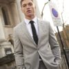 Grey Puppy Tooth Check Skinny Suit Trousers