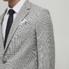 Grey Puppy Tooth Skinny Suit Jacket Grey Puppy Tooth Skinny Suit Jacket