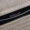 Grey Quilted Chain Shoulder Bag