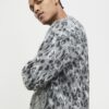 Grey Regular Fit Animal Cardigan