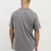 Grey Regular Fit Curve Hem T-Shirt