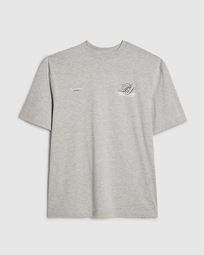 Grey Regular FIt Palais Studios T-Shirt