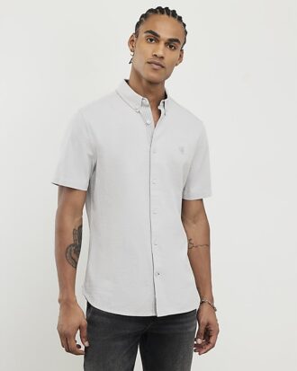 Grey Regular Fit Shirt