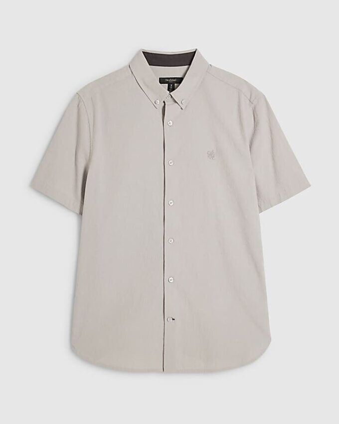 Grey Regular Fit Shirt