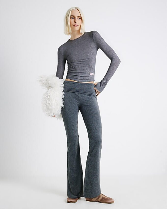 Grey RVR Edition Flare Trousers