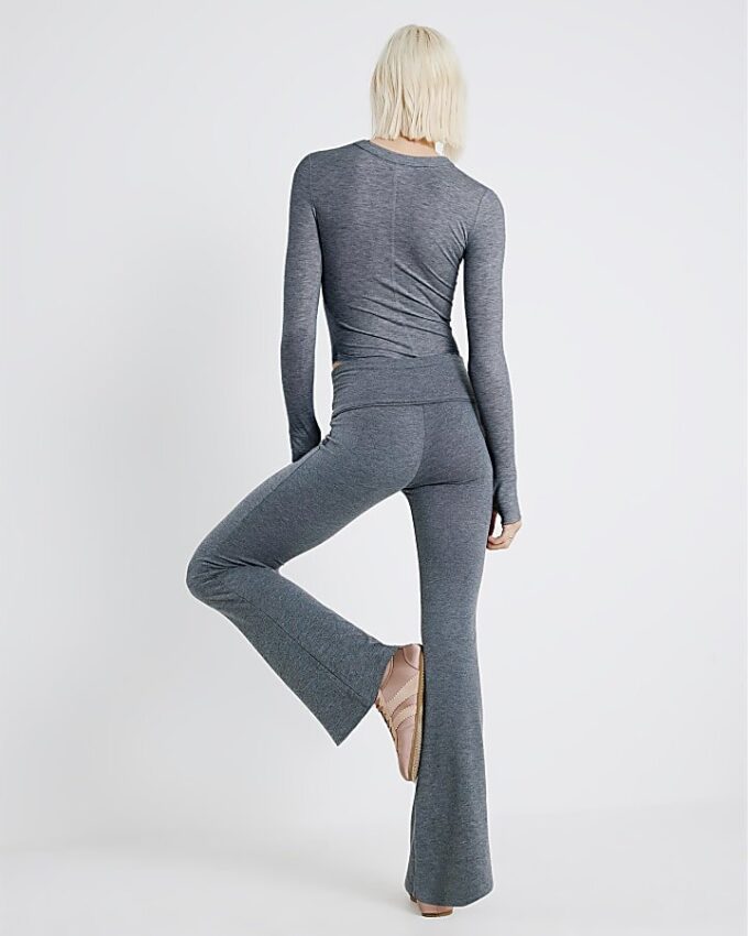 Grey RVR Edition Flare Trousers