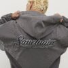 Grey Sanctuaire Corduroy Zip Through Hoodie