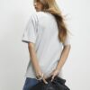 Grey Short Sleeve Slit Hem T-shirt