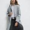Grey Single Breasted Coat
