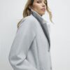 Grey Single Breasted Coat