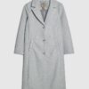 Grey Single Breasted Coat