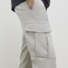 Grey Skinny Fit Cargo Trousers