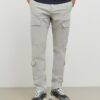 Grey Skinny Fit Cargo Trousers