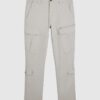 Grey Skinny Fit Cargo Trousers