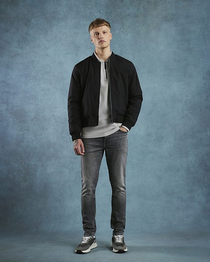 Grey Skinny Fit Jeans