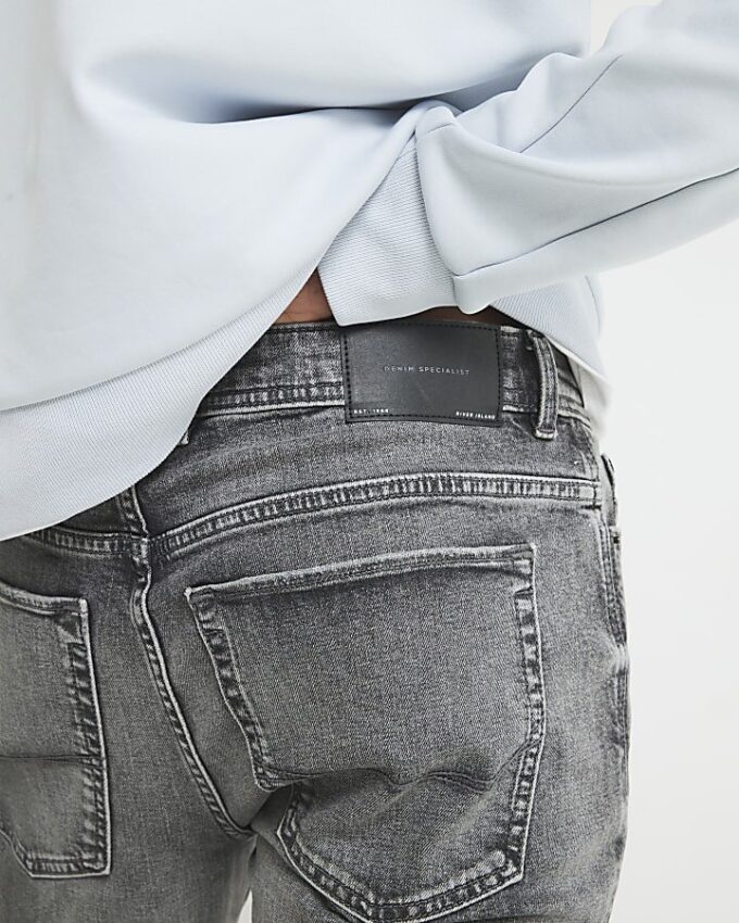 Grey Skinny Fit Jeans